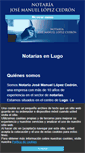 Mobile Screenshot of notariajosemanuellopezcedron.com
